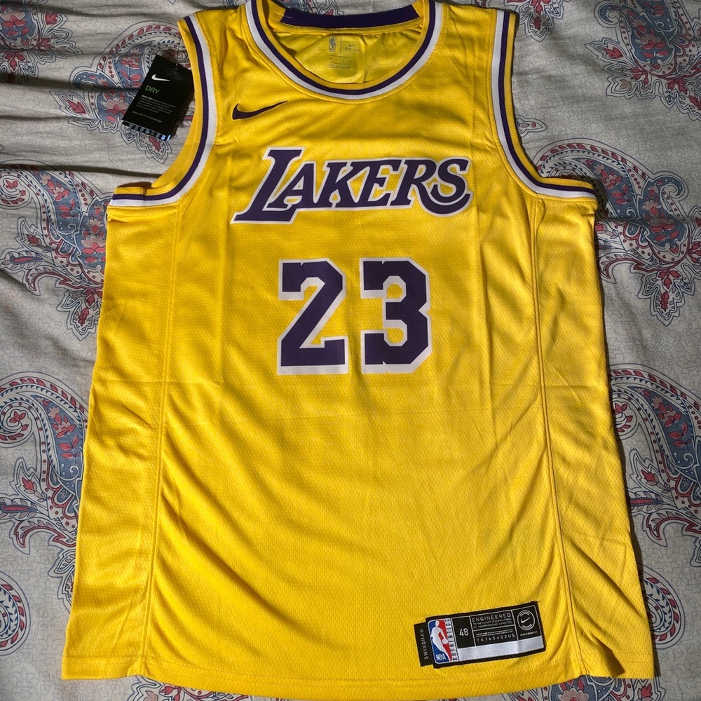 Lebron James Yellow Lakers Swingsman Jersey - NEW!